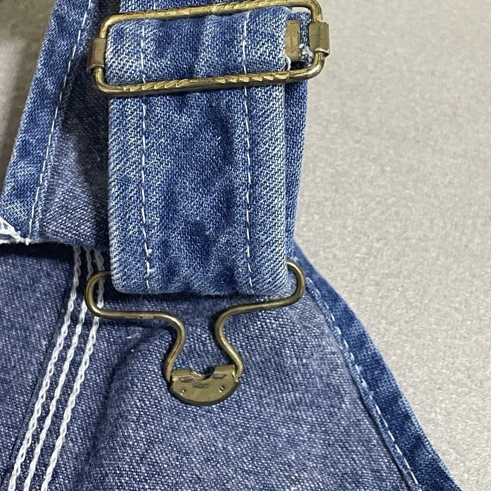 Vintage Overalls Youth Made in USA Toddler Bibs‎ Denim Jumper Western Kids*